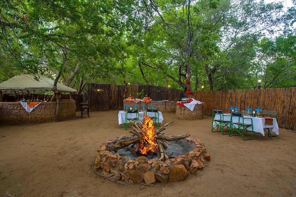 Madikwe River Lodge fire place