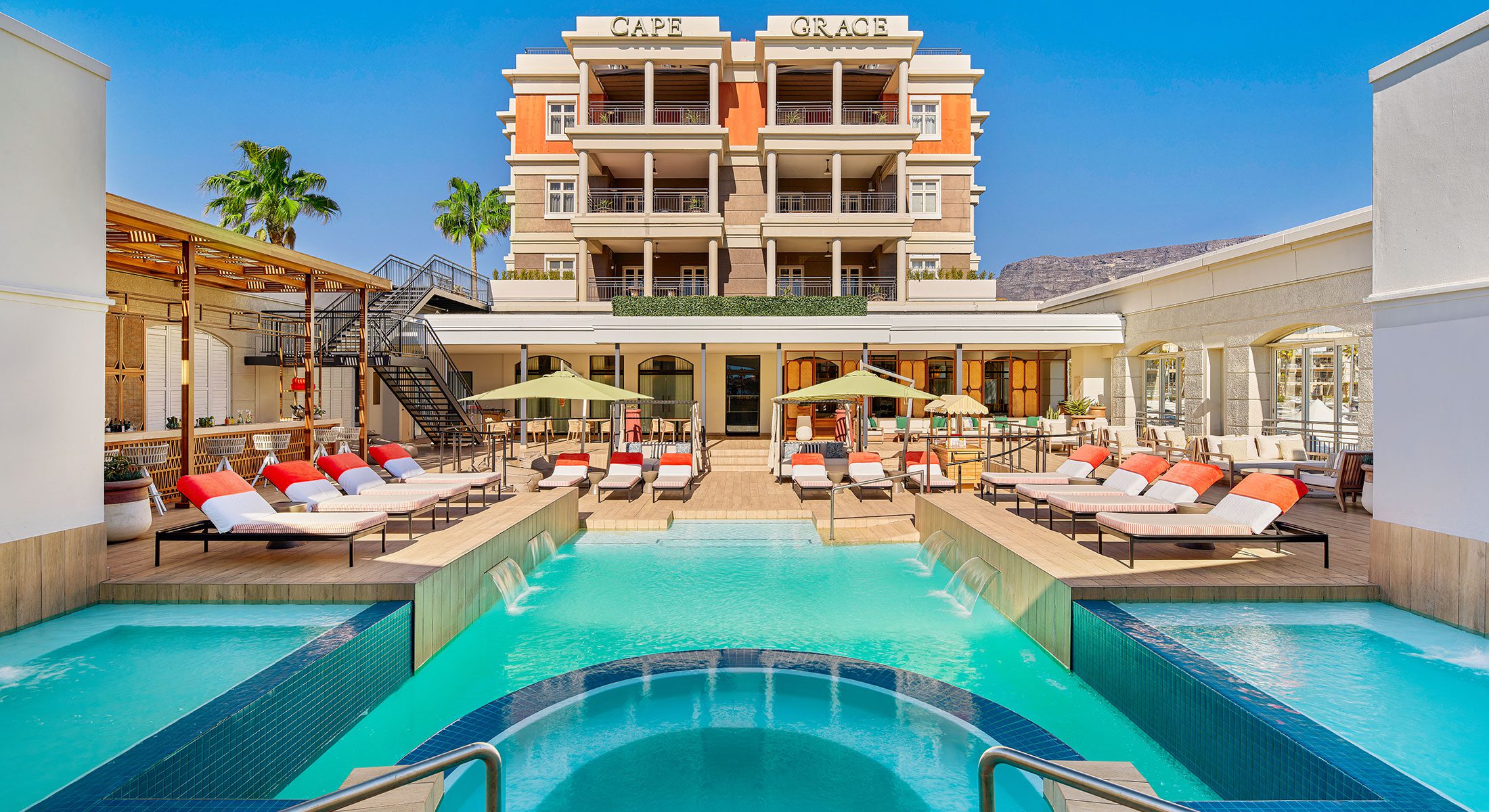 13 Day Cape Town, Wineland, Kruger Park & Sabi Sand Deluxe Safari Tour - Sabi Sands Lodges Reservation 2 Cape grace pool 2200x1200