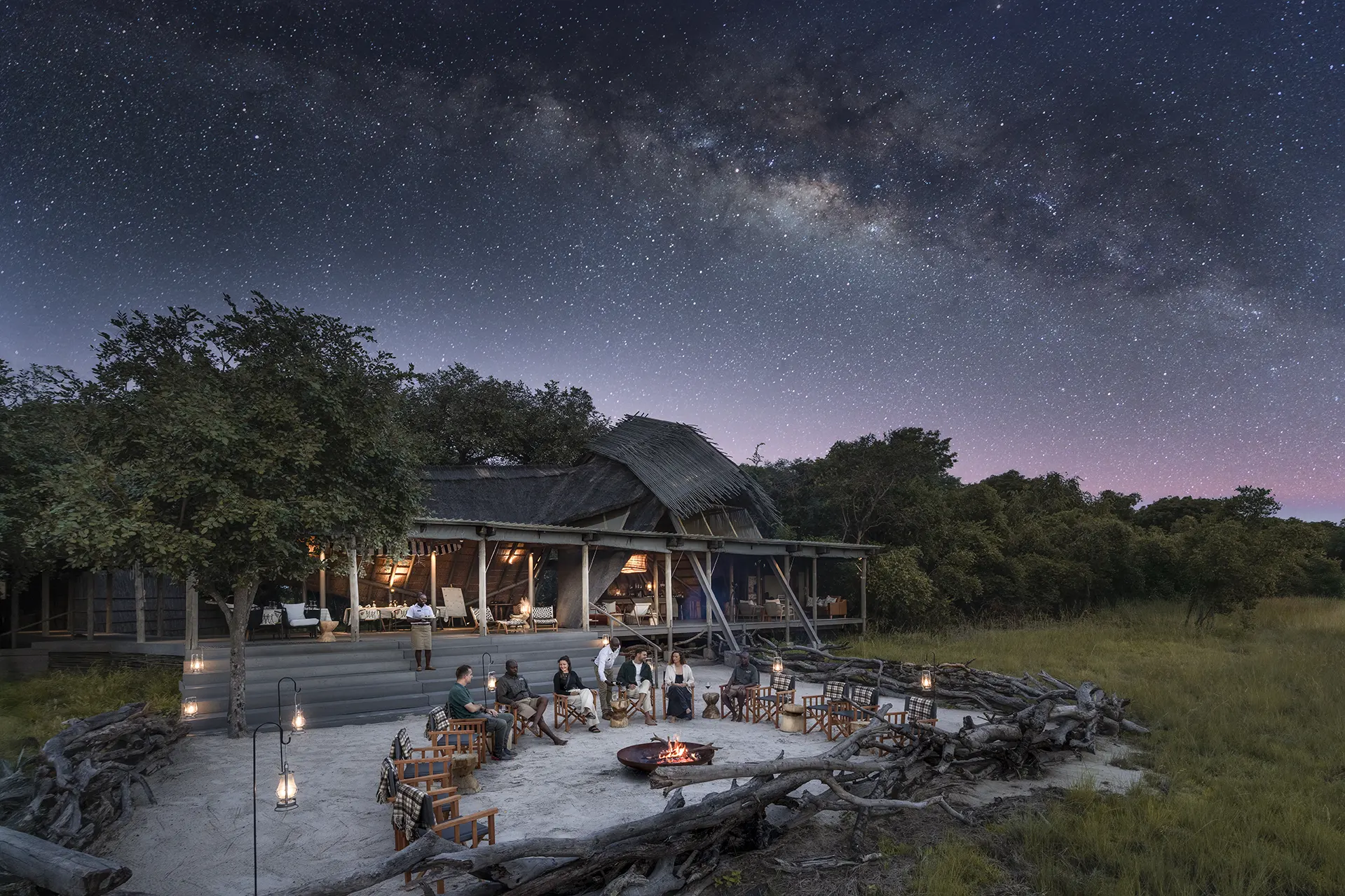 12 Day African Luxury Safari - Luxurious Zambia & Madagascar - South Africa 73 King Lewanika Lodge Main Area Exterior