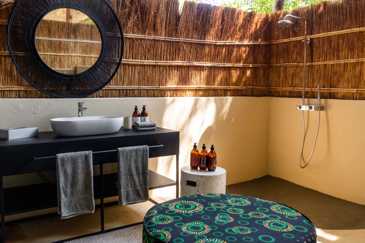 12 Day African Luxury Safari - Luxurious Zambia & Madagascar - South Africa 55 time tide chongwe river camp interior bathroom time and tide zamibia