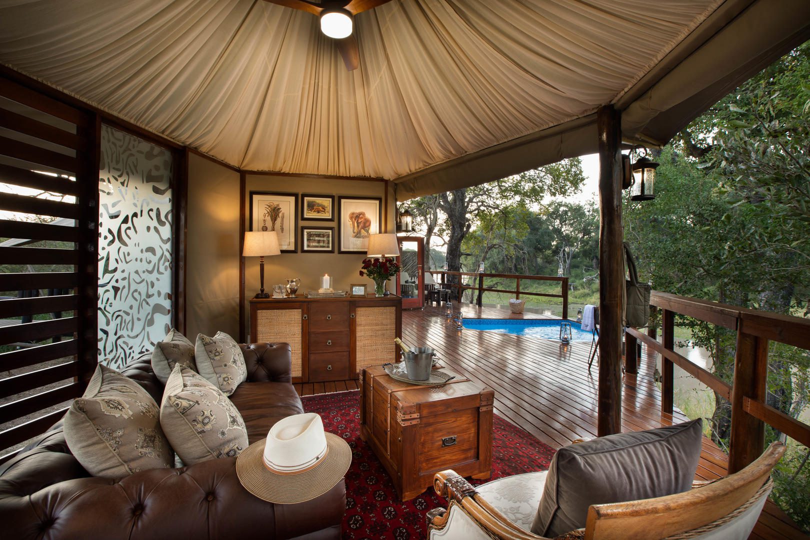 Kruger National Park luxury lodges, worth it or not in 2025? 8 Hamiltons Tented Camp Suite Lounge Area