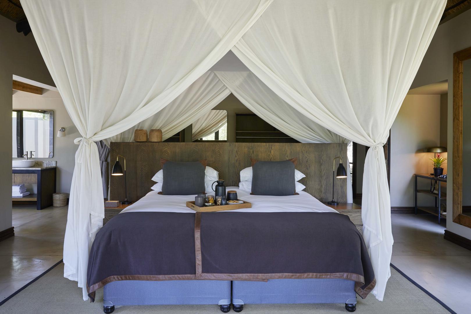 lion sands tinga lodge hinkwenu residence bedroom
