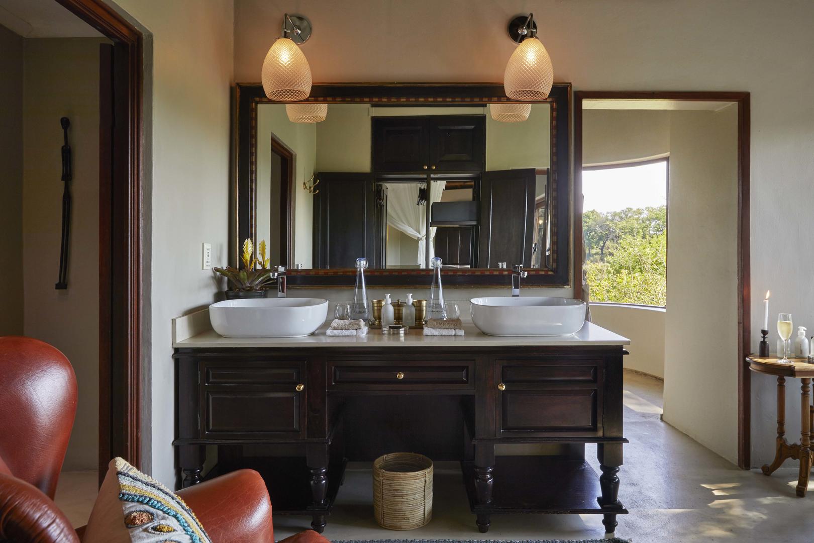 Lion Sands Tinga Lodge - Sabi Sands - Kruger National Park 2 lion sands tinga lodge suite bathroom vanity
