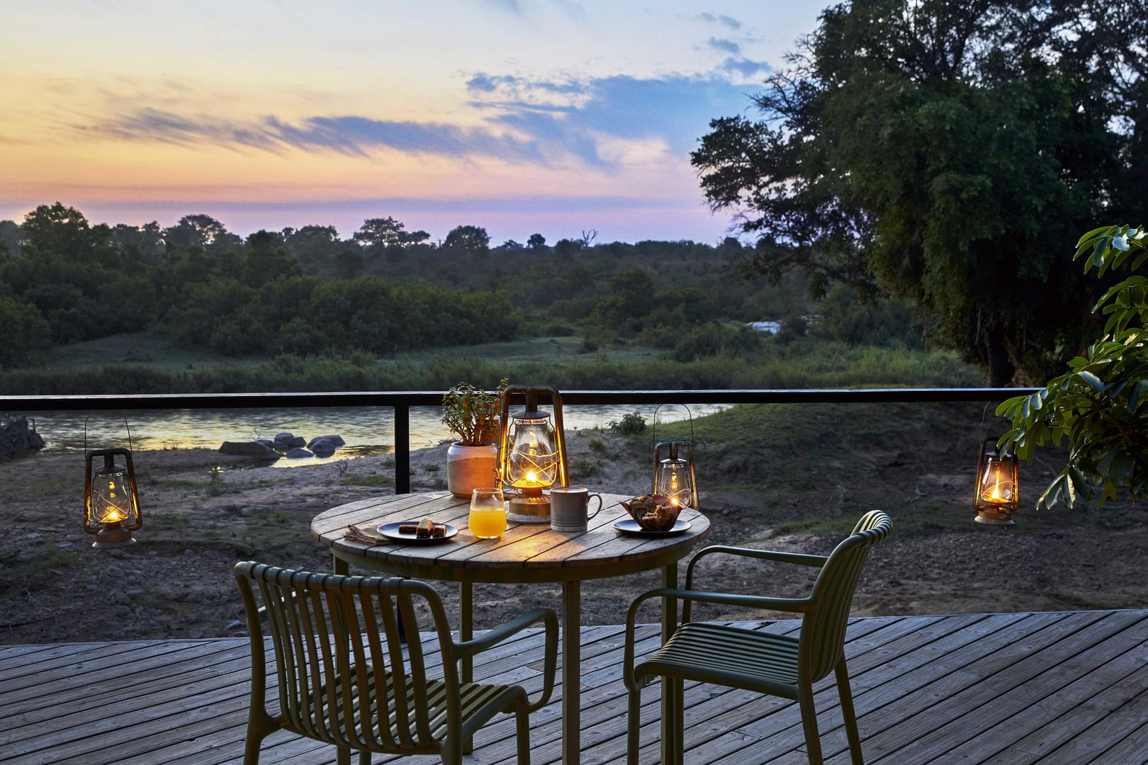 Lion Sands River Lodge Deck View