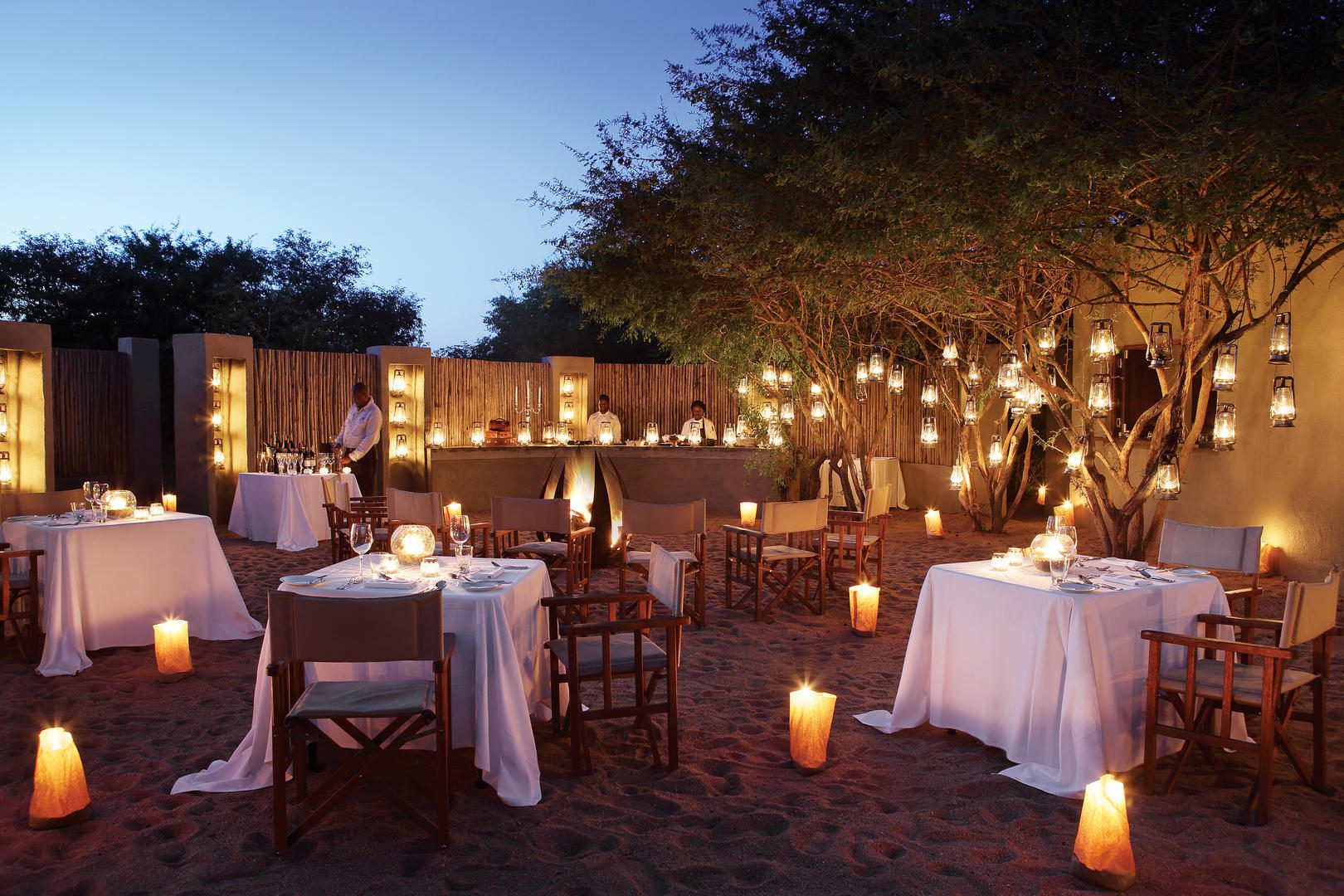 Londolozi Pioneer Camp Boma dinner
