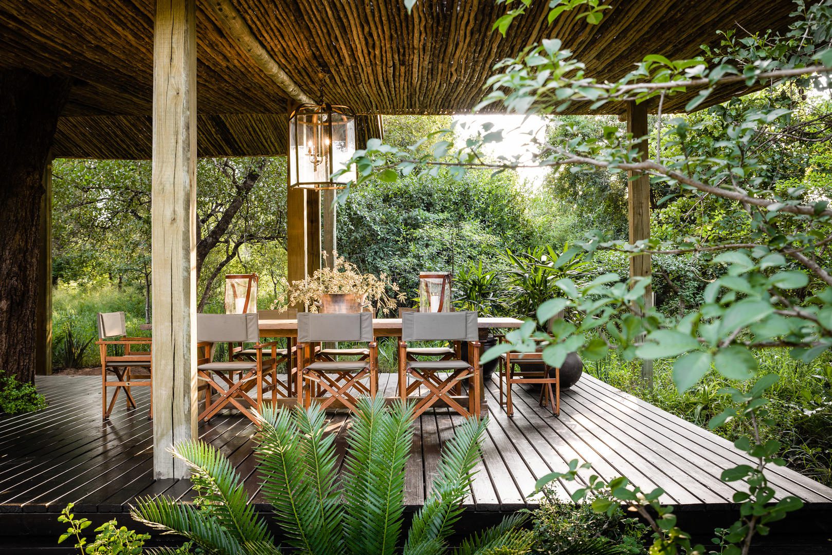 Singita Ebony Villa Outdoor Dining