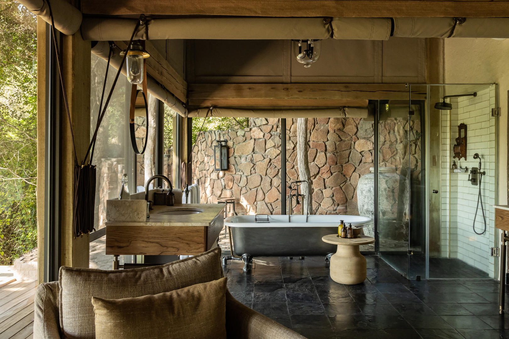 singita ebony lodge bathroom interior emma jackson